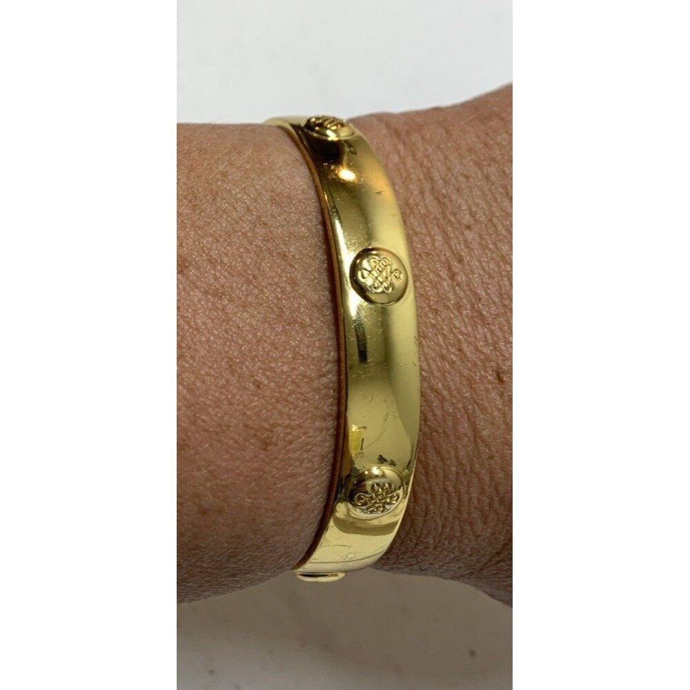 Lulu Avenue Frances Gadbois Nottingham Bracelet Gold Tone Toggle Cuff